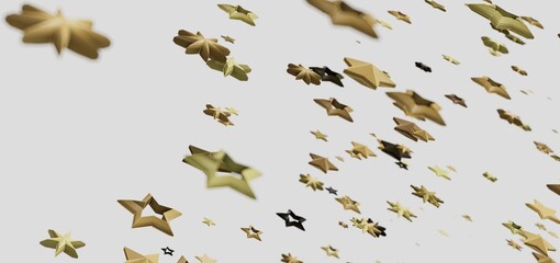Abstract background with gold stars. Perfect for celebration, awards, or festive designs.