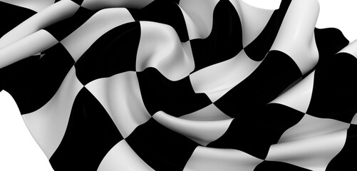 Dramatic image of a checkered flag, perfect for sports, racing, and victory themes.