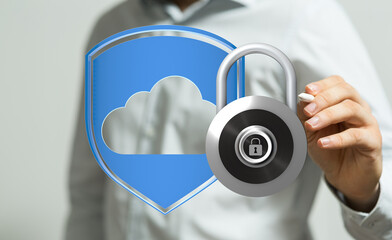 Safeguarding your cloud data with robust security measures. Encryption and protection.