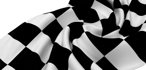 High-resolution image of a checkered flag, perfect for sports, racing, or competition themes.