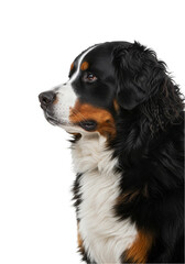 Portrait Bernese Mountain Dog Isolated Elegant Swiss Shepherd Canine