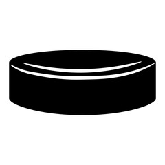 Hockey puck icon vector. Hockey illustrator sign. Puck symbol or logo.