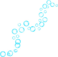 Bubbles Line Wave Border