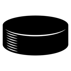 Hockey puck icon vector. Hockey illustrator sign. Puck symbol or logo.