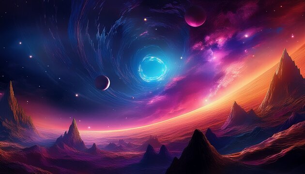 astral odyssey hyperreal cosmic composition