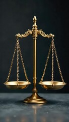 A perfectly balanced scale with identical weights on each side, symbolizing equilibrium and equality , laboratory, scales