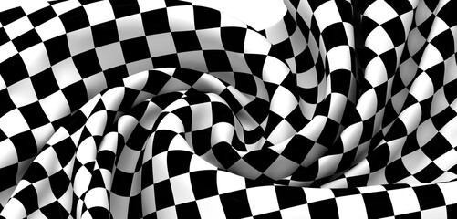 Obraz premium High-resolution image of a checkered flag, perfect for backgrounds, designs, and racing themes.