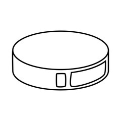 Hockey puck icon vector. Hockey illustrator sign. Puck symbol or logo.