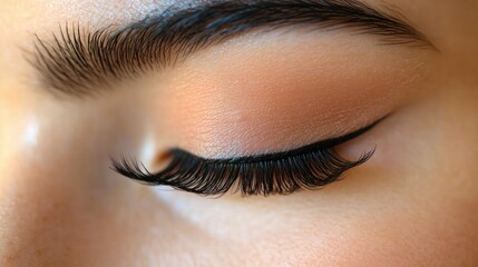 Close-up of beautiful eyes with makeup (1)