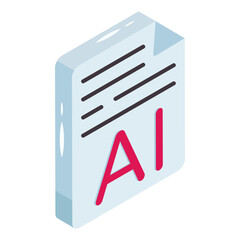 Editable design icon of ai file