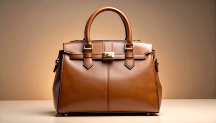 brown leather bag