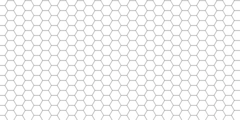 Mosaic background. Simple hexagon grid. Hexagonal cells. Seamless tileable vector illustration.