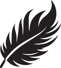 black Bird feather silhouette, vector design