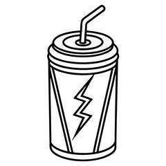 vector illustration of a soda can