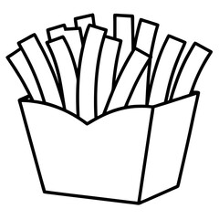 french fries with ketchup