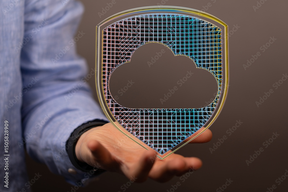 Aufkleber Safeguarding your cloud data with robust security measures.  Protect sensitive information.