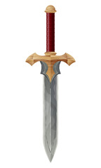 detailed vector illustration showing of fantasy and ancient weapons sword isolated on white background