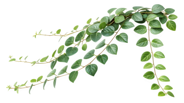 Delicate Green Leaf Creeper PNG