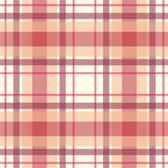 Multicolored vintage autumn plaid pattern - seamless tartan check fabric design for textile, fashion and digital backgrounds
