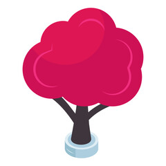 Modern design icon of tree