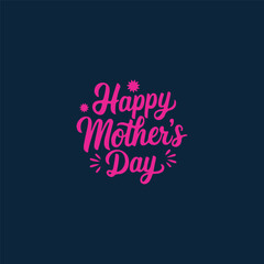 Happy Mother's Day Greeting Lettering