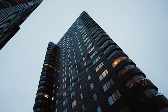 Low angle view of modern building