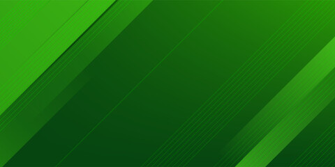 Obraz premium Abstract green sporty background template vector with shiny lines and lights. Green background with strong pattern design.Eps10 vector