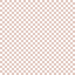 Seamless Soft Brown and White Checkerboard Pattern Background