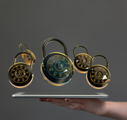 Secure your data with robust digital locks.  Enhanced online safety and privacy.