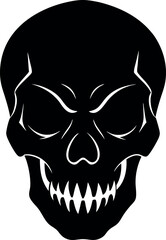 Fototapeta premium human skull vector illustration