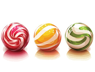 set of candy vector art