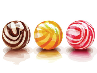 set of candy vector art
