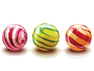 set of candy vector art