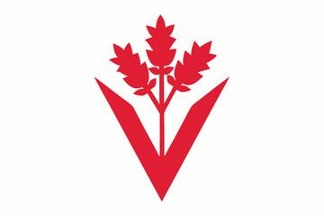 red heart with leaves