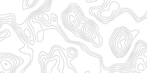 Topographic map, grid, texture, relief contour of terrain. Vector pattern background with mountains and flat land wavy line contours. Abstract monochrome topographic map, topography, cartography theme
