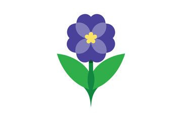 blue flower isolated on white background