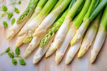 Frischer weißer Spargel