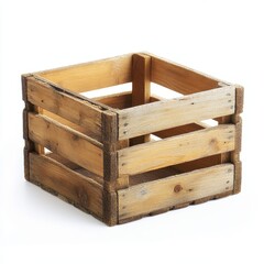 Rustic Wooden Crate for Storage and Decoration in Home Interiors