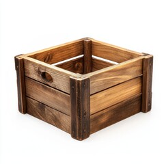 Rustic Wooden Box for Storage and Decoration in Various Spaces