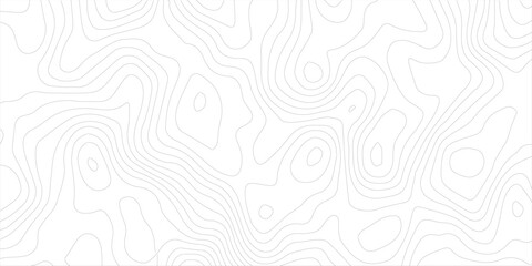 Abstract black and white topographic contours lines of mountains. Topography map art curve drawing. vector illustration. wave Line topography map contour background, background.