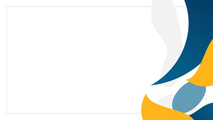 Modern Corporate Presentation Background with Abstract Geometric Shapes. Blue and Yellow Business Template for Reports, Web Banners, and Pitch Deck Slides