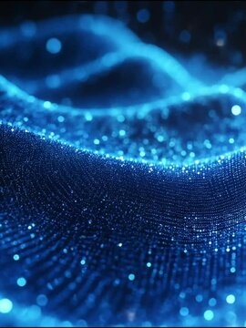 abstract blue wave background