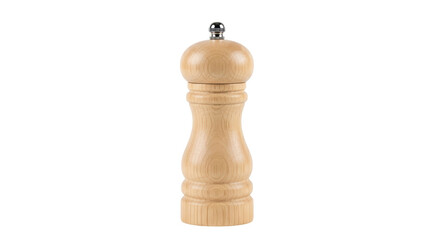 Isolated Wooden Salt Pepper Grinder Mill with Light Texture © Marcel