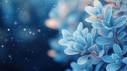 Fototapeta premium Frozen winter foliage