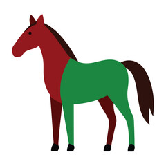 Obraz premium vector illustration of a horse