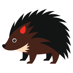 Fototapeta premium illustration of hedgehog