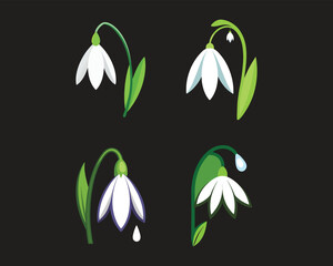 Bell flower icon. Simple illustration of bell flower vector icon for web