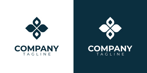 vector modern geometric logo premium template