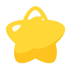 ポップなかわいい星のイラスト素材