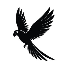 Obraz premium Parrot Flying Away Vector Graphic